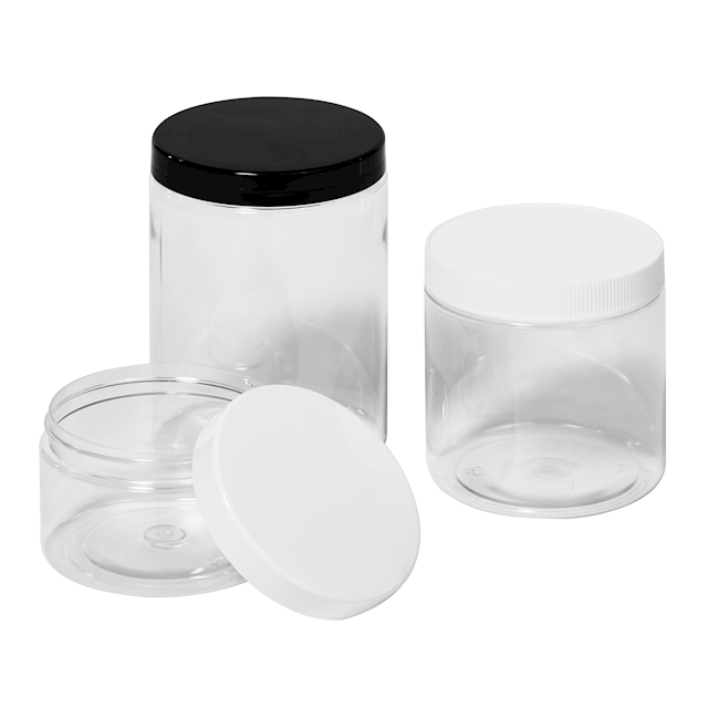 Packaging jar transparent PET 250 ml